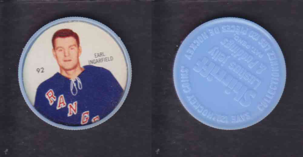 1960-61 SHIRRIFF HOCKEY COIN  #92  E. INGARFIELD photo