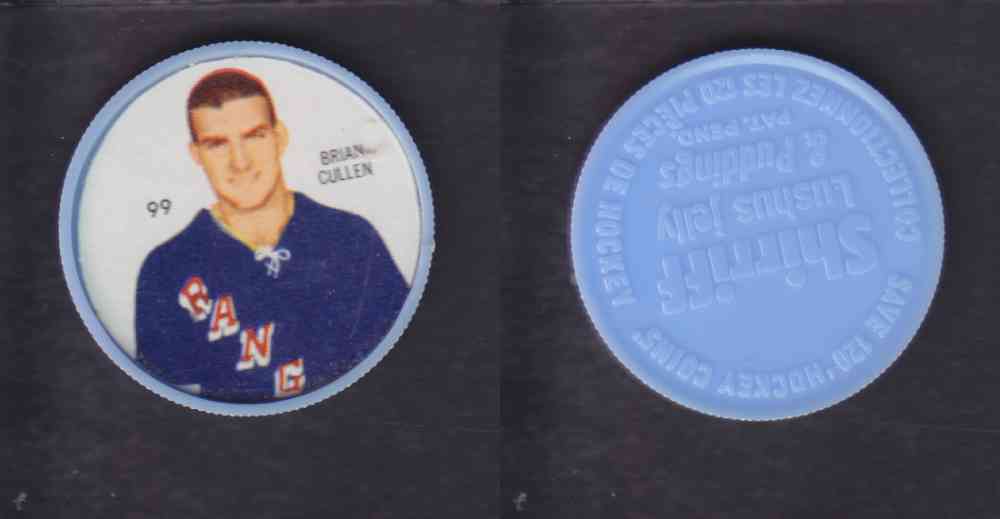 1960-61 SHIRRIFF HOCKEY COIN #99 B. CULLEN photo 1960-61 SHIRRIFF HOCKEY COIN #99 B. CULLEN photo
