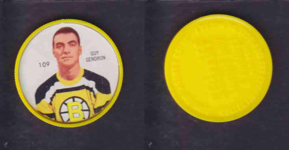 1960-61 SHIRRIFF HOCKEY COIN  #109  G. GENDRON photo