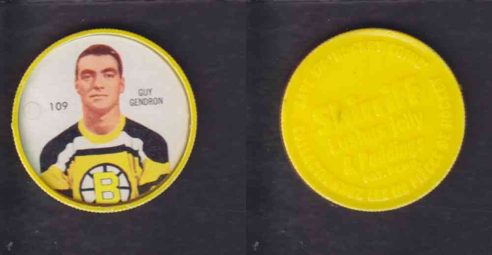 1960-61 SHIRRIFF HOCKEY COIN #109 G. GENDRON photo 1960-61 SHIRRIFF HOCKEY COIN #109 G. GENDRON photo