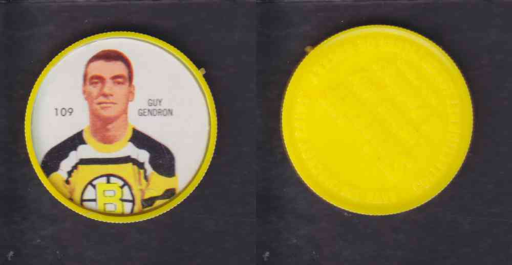 1960-61 SHIRRIFF HOCKEY COIN #109 G. GENDRON photo 1960-61 SHIRRIFF HOCKEY COIN #109 G. GENDRON photo