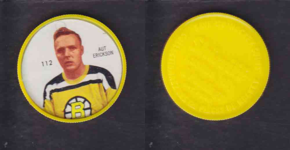 1960-61 SHIRRIFF HOCKEY COIN  #112  A. ERICKSON photo