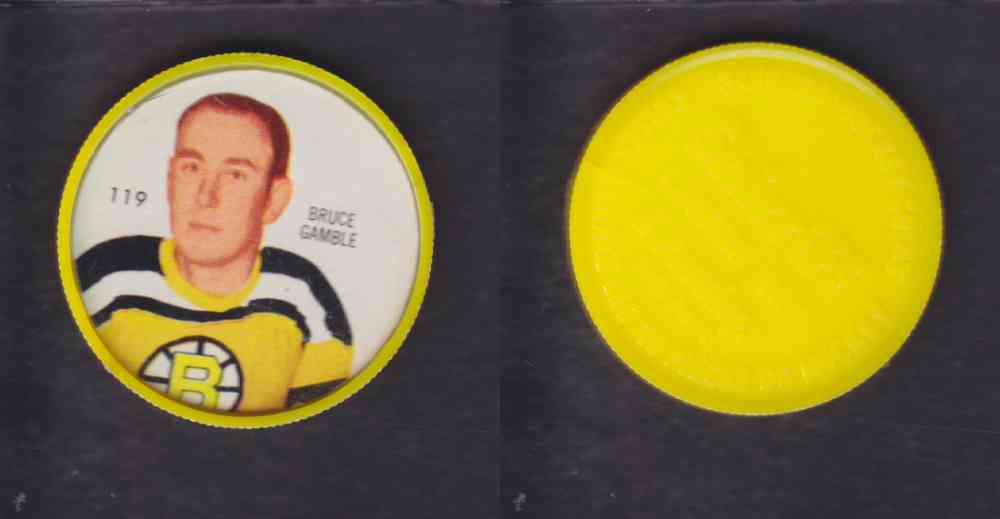 1960-61 SHIRRIFF HOCKEY COIN  #119  B. GAMBLE photo