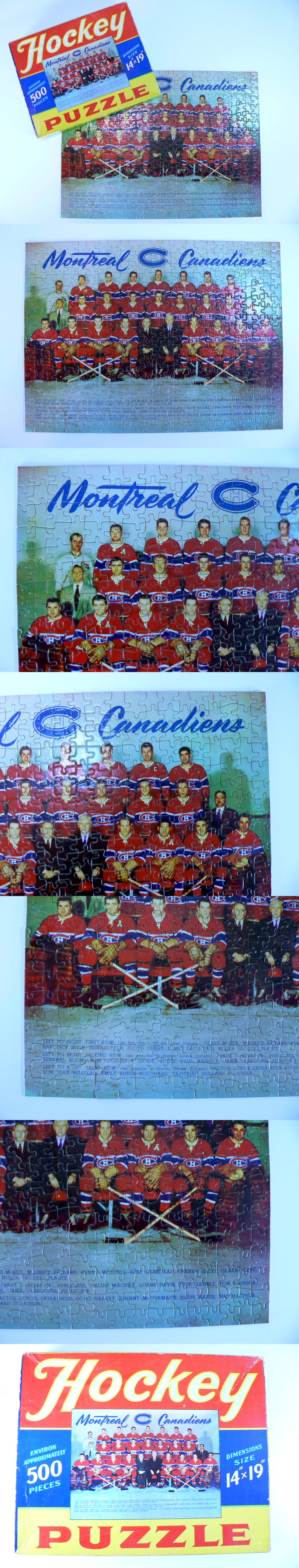 1952-53 DISPENSACO MONTREAL CANADIENS PUZZLE & BOX photo