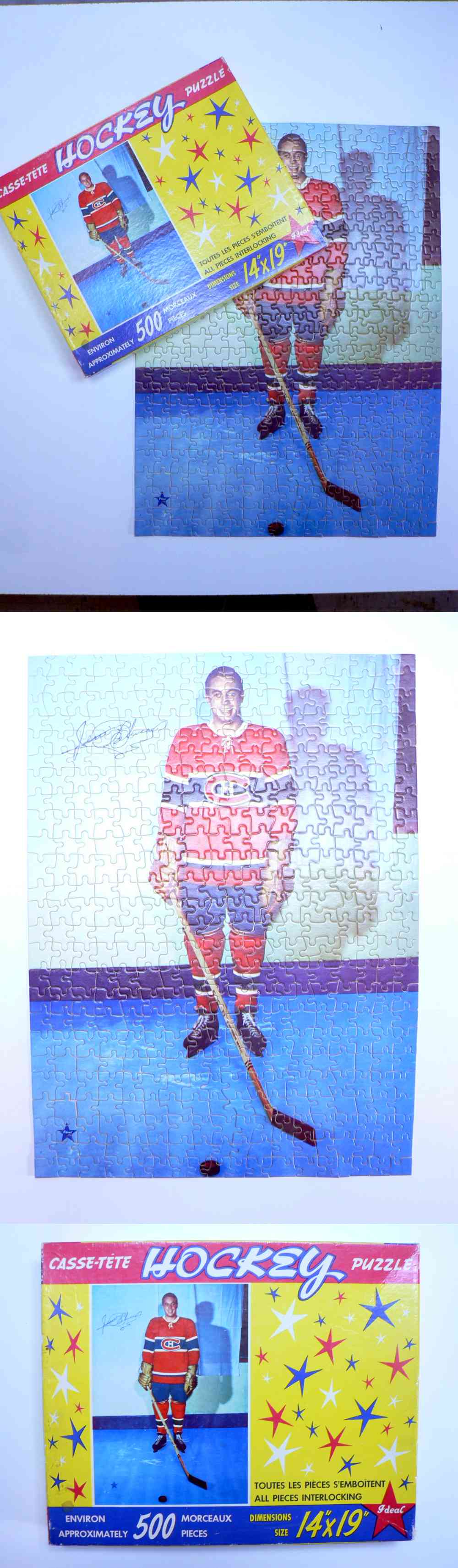 1950'S DISPENSACO MONTREAL CANADIENS JEAN BELIVEAU PUZZLE photo