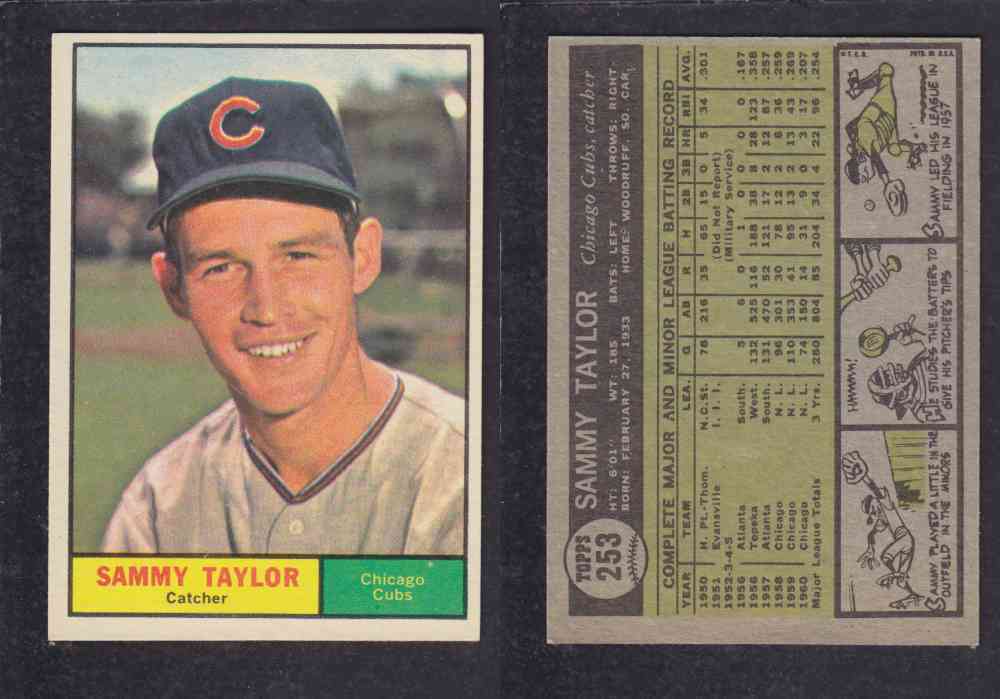 1962 TOPPS BASEBALL CARD #253 S. TAYLOR photo 1962 TOPPS BASEBALL CARD #253 S. TAYLOR photo