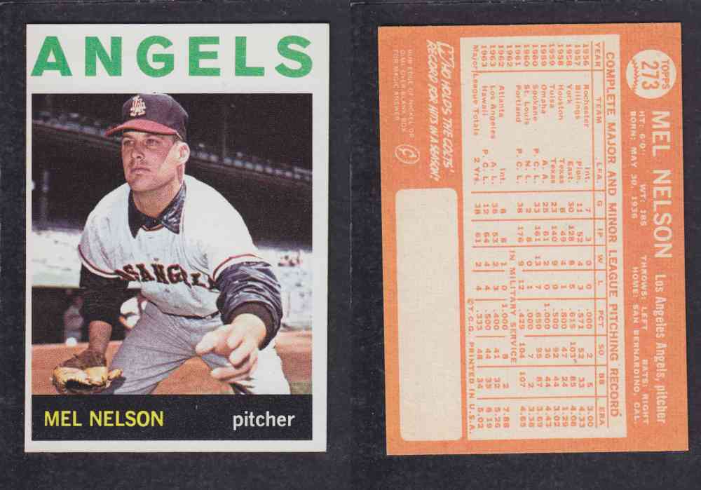 1964  TOPPS BASEBALL CARD  #273   M. NELSON photo