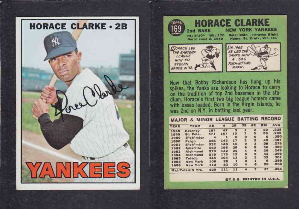 1967 TOPPS BASEBALL CARD #169 H. CLARKE photo 1967 TOPPS BASEBALL CARD #169 H. CLARKE photo