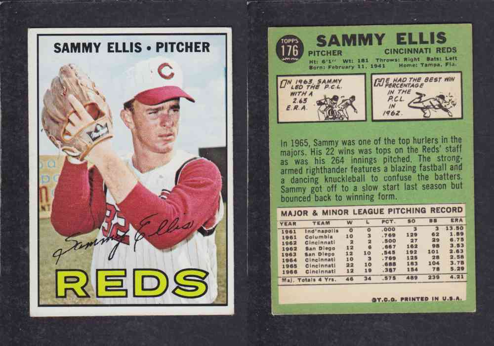 1967   TOPPS BASEBALL CARD  #176  S. ELLIS photo