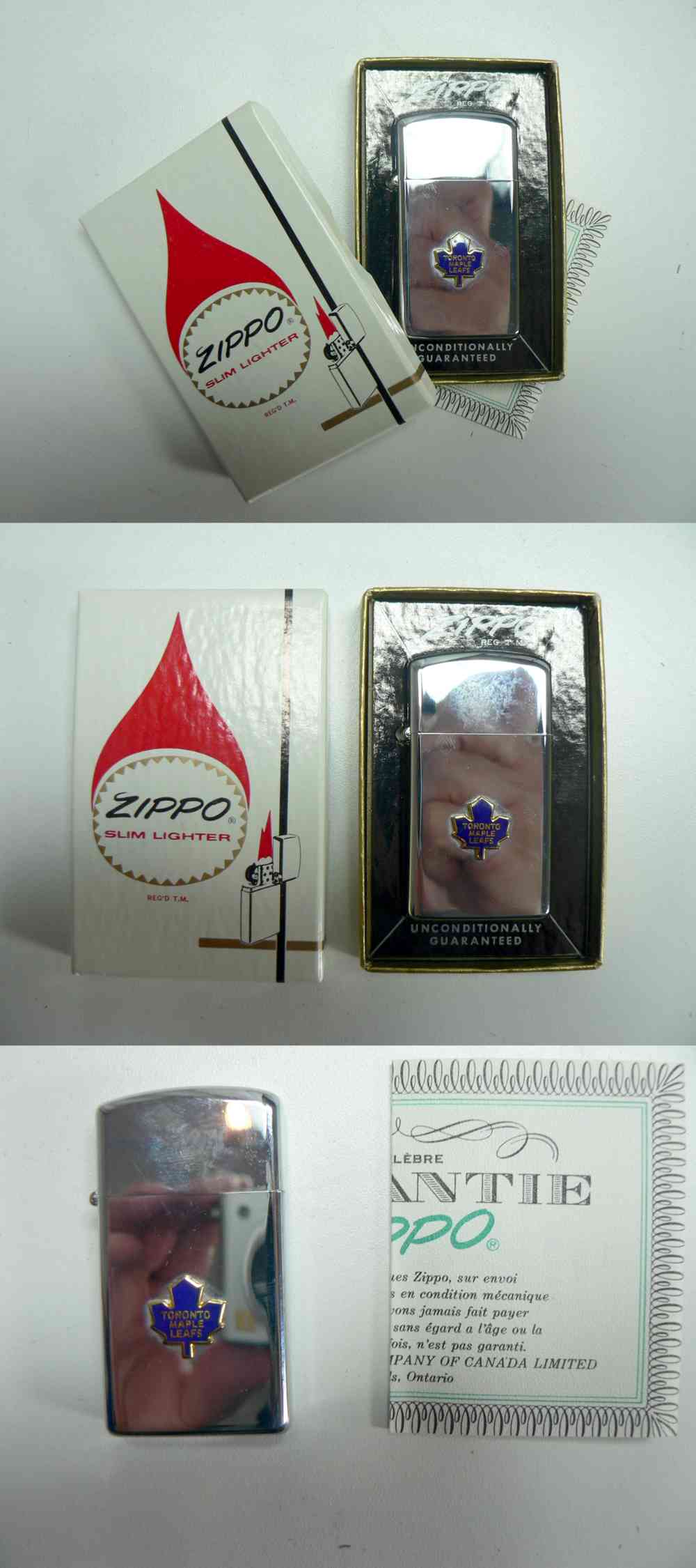 CS11393103 1960'S ZIPPO TORONTO MAPLE LEAFS LIGHTER & BOX CAPITAL