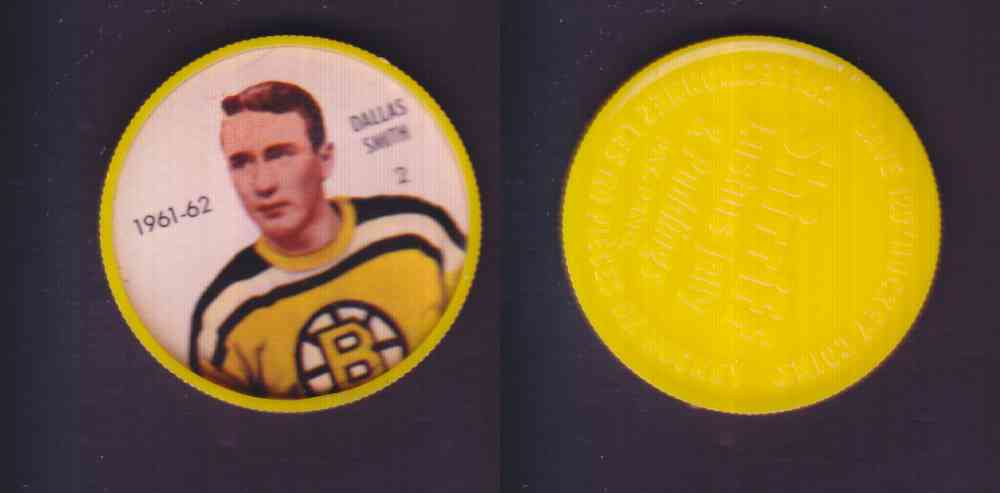 1961-62 SHIRRIFF SALADA HOCKEY COIN #2 D. SMITH photo 1961-62 SHIRRIFF SALADA HOCKEY COIN #2 D. SMITH photo