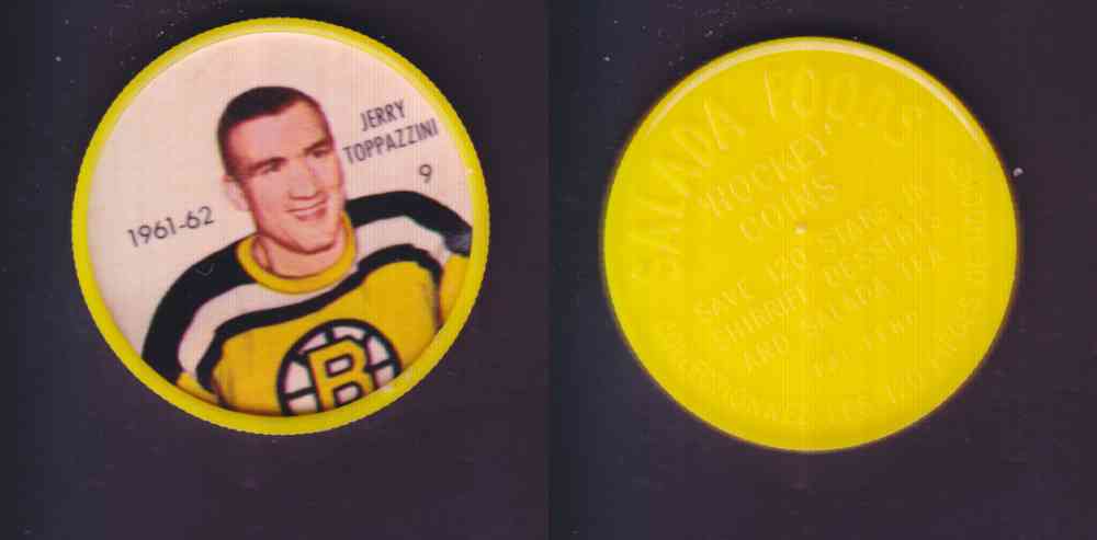 1961-62 SHIRRIFF SALADA HOCKEY COIN #9 J. TOPPAZZINI photo 1961-62 SHIRRIFF SALADA HOCKEY COIN #9 J. TOPPAZZINI photo