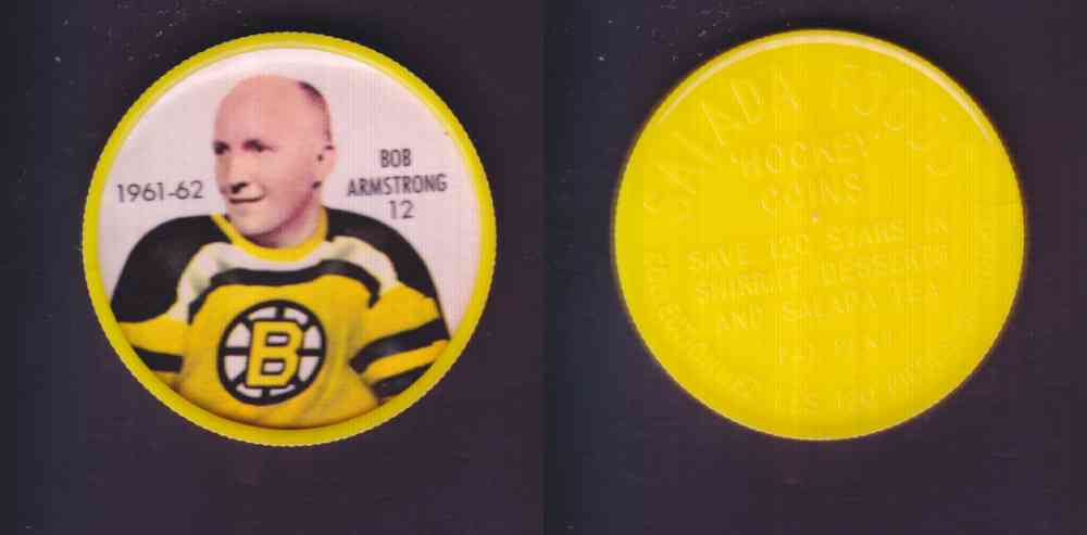 1961-62 SHIRRIFF SALADA HOCKEY COIN #12 B. ARMSTRONG photo 1961-62 SHIRRIFF SALADA HOCKEY COIN #12 B. ARMSTRONG photo