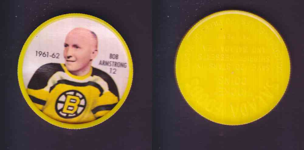 1961-62 SHIRRIFF SALADA HOCKEY COIN #12 B. ARMSTRONG photo 1961-62 SHIRRIFF SALADA HOCKEY COIN #12 B. ARMSTRONG photo