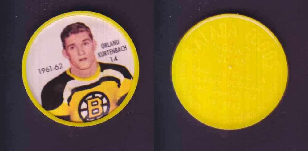 1961-62 SHIRRIFF SALADA HOCKEY COIN #14 O. KURTENBACH photo 1961-62 SHIRRIFF SALADA HOCKEY COIN #14 O. KURTENBACH photo