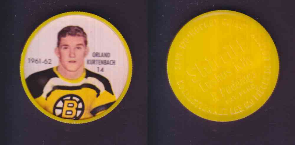 1961-62 SHIRRIFF SALADA HOCKEY COIN #14 O. KURTENBACH photo 1961-62 SHIRRIFF SALADA HOCKEY COIN #14 O. KURTENBACH photo