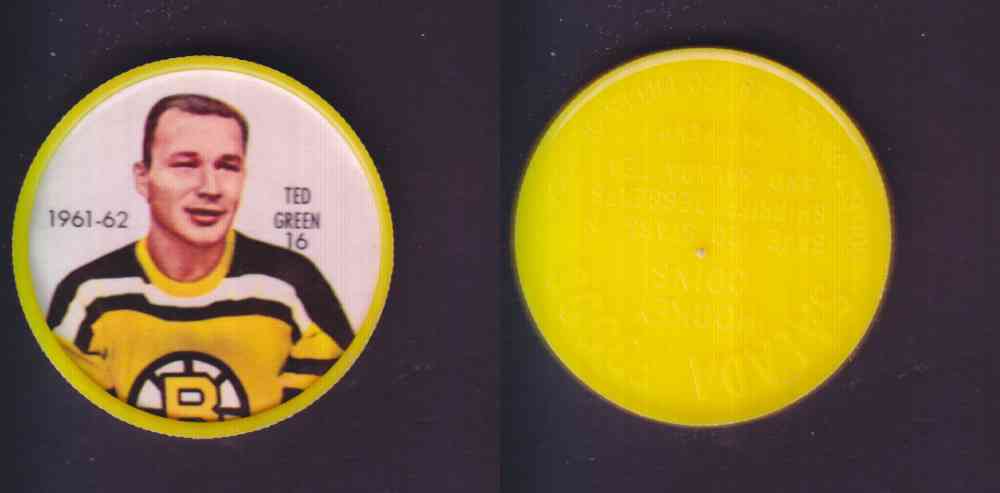 1961-62 SHIRRIFF SALADA HOCKEY COIN #16 T. GREEN photo 1961-62 SHIRRIFF SALADA HOCKEY COIN #16 T. GREEN photo