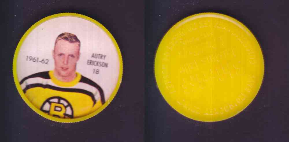 1961-62 SHIRRIFF SALADA HOCKEY COIN #18 A. ERICKSON photo 1961-62 SHIRRIFF SALADA HOCKEY COIN #18 A. ERICKSON photo
