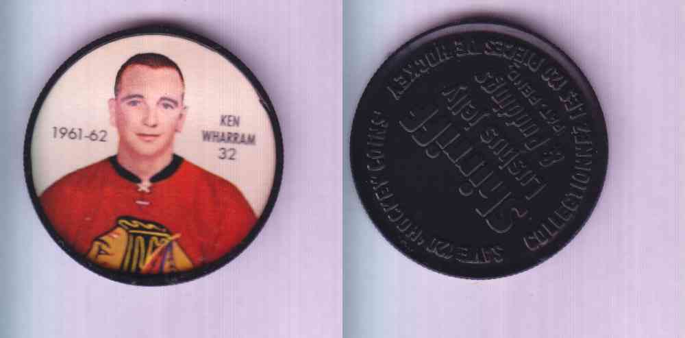 1961-62 SHIRRIFF SALADA HOCKEY COIN #32 K. WHARRAM photo 1961-62 SHIRRIFF SALADA HOCKEY COIN #32 K. WHARRAM photo
