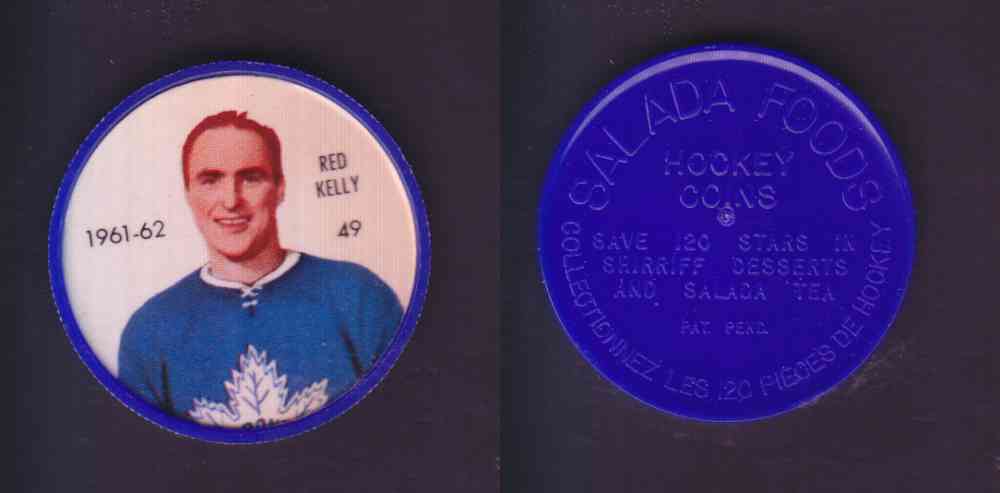 1961-62 SHIRRIFF SALADA HOCKEY COIN #49 R. KELLY photo 1961-62 SHIRRIFF SALADA HOCKEY COIN #49 R. KELLY photo