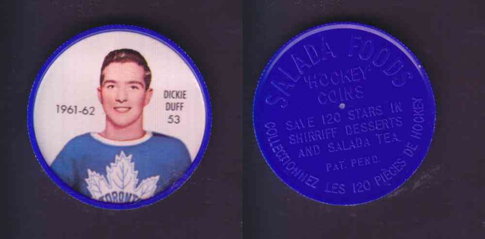 1961-62 SHIRRIFF SALADA HOCKEY COIN #53 D. DUFF photo 1961-62 SHIRRIFF SALADA HOCKEY COIN #53 D. DUFF photo