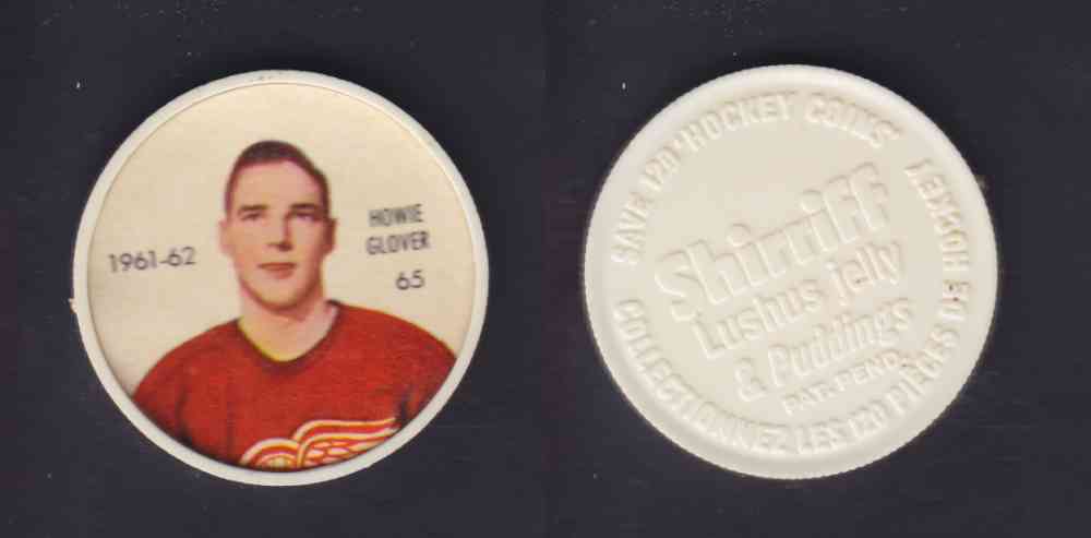 1961-62 SHIRRIFF SALADA HOCKEY COIN #65 H. GLOVER photo 1961-62 SHIRRIFF SALADA HOCKEY COIN #65 H. GLOVER photo