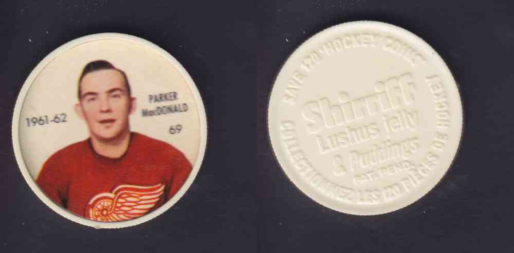 1961-62 SHIRRIFF SALADA HOCKEY COIN #69 P. MacDONALD photo 1961-62 SHIRRIFF SALADA HOCKEY COIN #69 P. MacDONALD photo