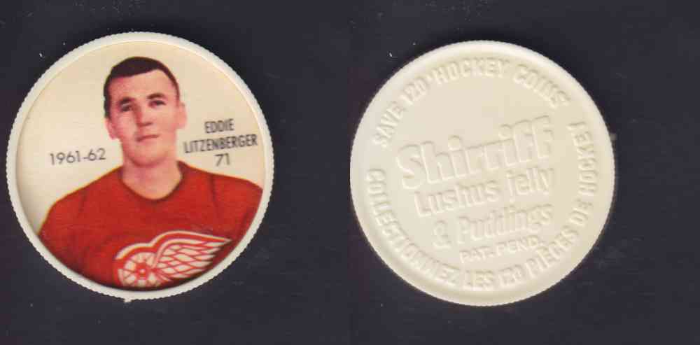 1961-62 SHIRRIFF SALADA HOCKEY COIN #71 E. LITZENBERGER photo 1961-62 SHIRRIFF SALADA HOCKEY COIN #71 E. LITZENBERGER photo