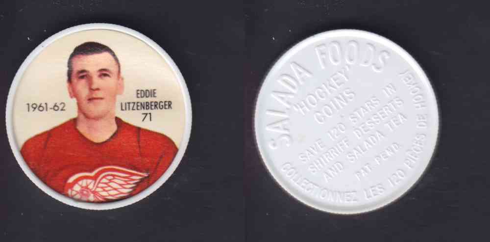 1961-62 SHIRRIFF SALADA HOCKEY COIN #71 E. LITZENBERGER photo 1961-62 SHIRRIFF SALADA HOCKEY COIN #71 E. LITZENBERGER photo