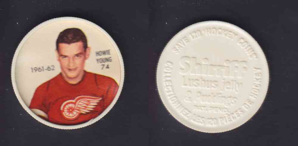 1961-62 SHIRRIFF SALADA HOCKEY COIN #74 H. YOUNG photo 1961-62 SHIRRIFF SALADA HOCKEY COIN #74 H. YOUNG photo