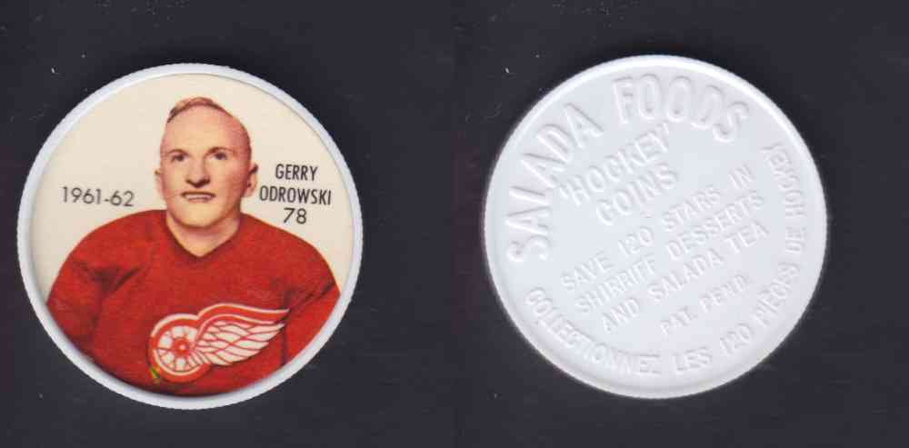1961-62 SHIRRIFF SALADA HOCKEY COIN #78 G. ODROWSKI photo 1961-62 SHIRRIFF SALADA HOCKEY COIN #78 G. ODROWSKI photo