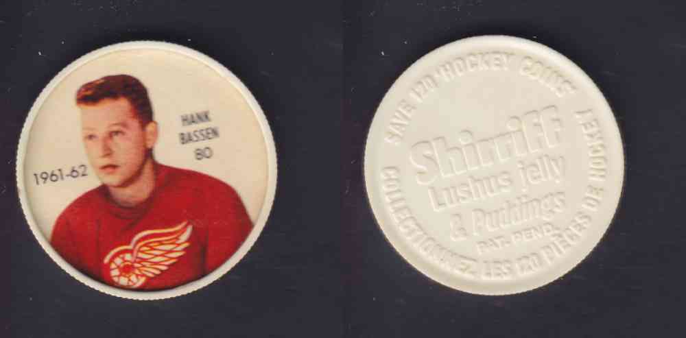 1961-62 SHIRRIFF SALADA HOCKEY COIN #80 H. BASSEN photo 1961-62 SHIRRIFF SALADA HOCKEY COIN #80 H. BASSEN photo
