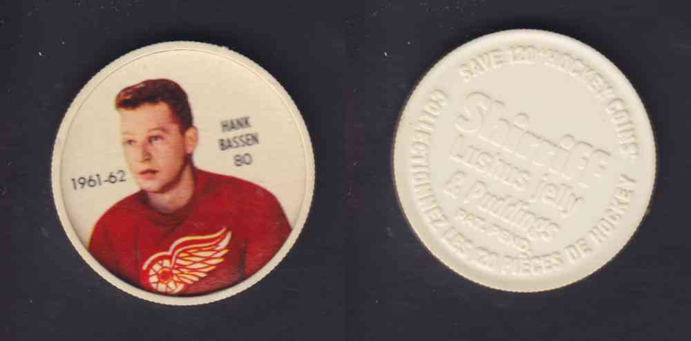 1961-62 SHIRRIFF SALADA HOCKEY COIN #80 H. BASSEN photo 1961-62 SHIRRIFF SALADA HOCKEY COIN #80 H. BASSEN photo