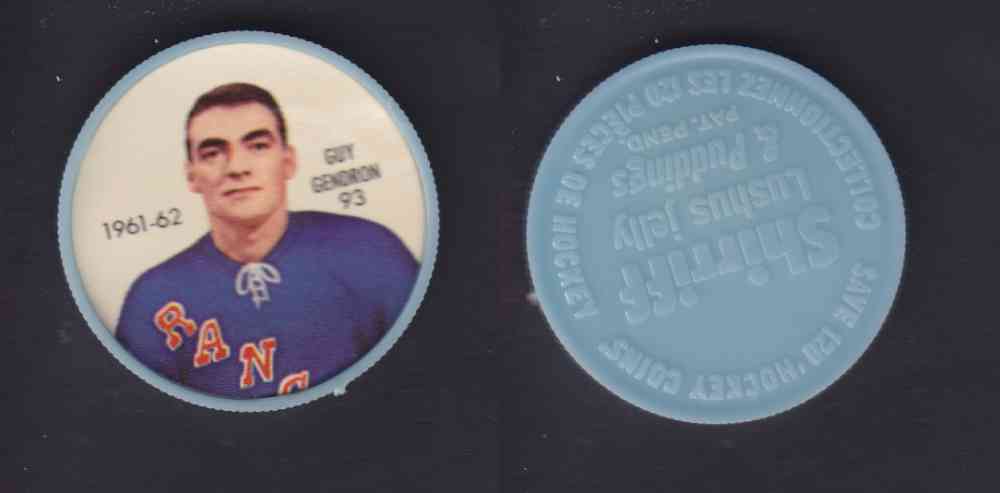 1961-62 SHIRRIFF SALADA HOCKEY COIN #93 G. GENDRON photo 1961-62 SHIRRIFF SALADA HOCKEY COIN #93 G. GENDRON photo