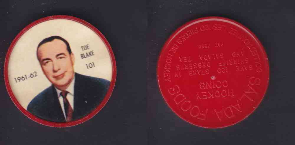 1961-62 SHIRRIFF SALADA HOCKEY COIN #101 T. BLAKE photo 1961-62 SHIRRIFF SALADA HOCKEY COIN #101 T. BLAKE photo