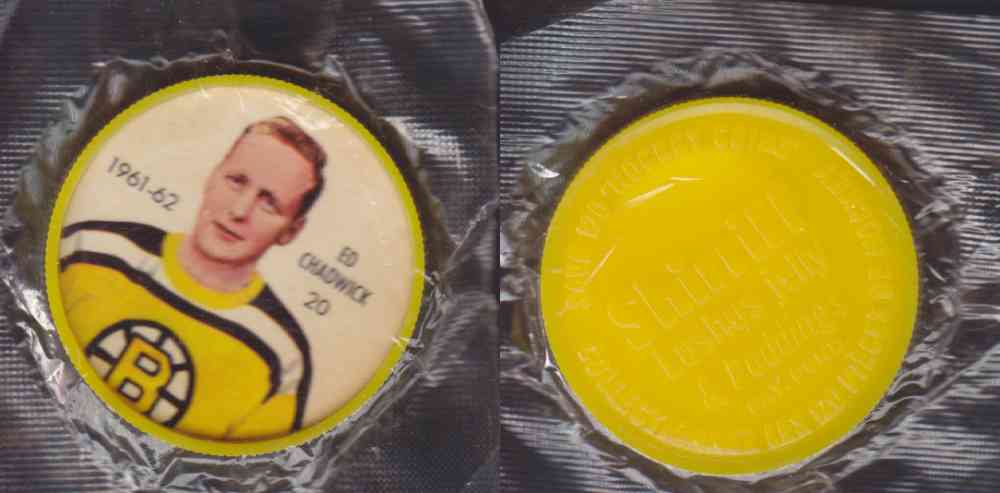 1961-62 SHIRRIFF SALADA HOCKEY COIN #20 E. CHADWICK UNOPENED photo 1961-62 SHIRRIFF SALADA HOCKEY COIN #20 E. CHADWICK UNOPENED photo