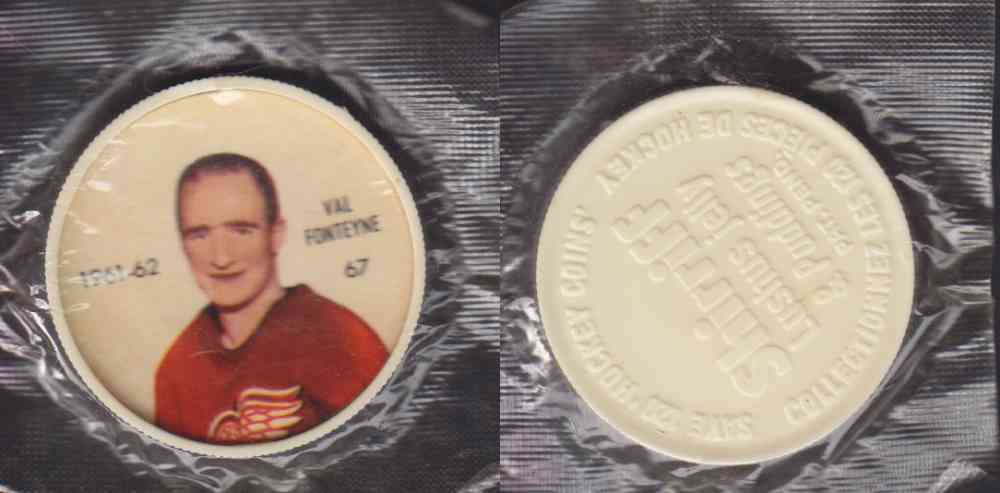 1961-62 SHIRRIFF SALADA HOCKEY COIN #67 V. FONTEYNE UNOPENED photo 1961-62 SHIRRIFF SALADA HOCKEY COIN #67 V. FONTEYNE UNOPENED photo