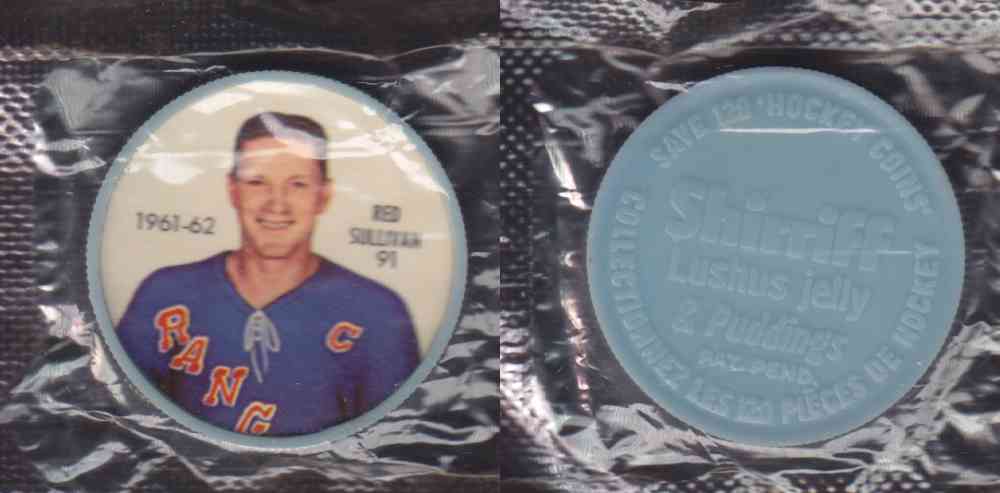 1961-62 SHIRRIFF SALADA HOCKEY COIN #91 R. SULLIVAN UNOPENED photo 1961-62 SHIRRIFF SALADA HOCKEY COIN #91 R. SULLIVAN UNOPENED photo