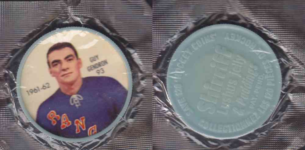 1961-62 SHIRRIFF SALADA HOCKEY COIN #93 G. GENDRON UNOPENED photo 1961-62 SHIRRIFF SALADA HOCKEY COIN #93 G. GENDRON UNOPENED photo
