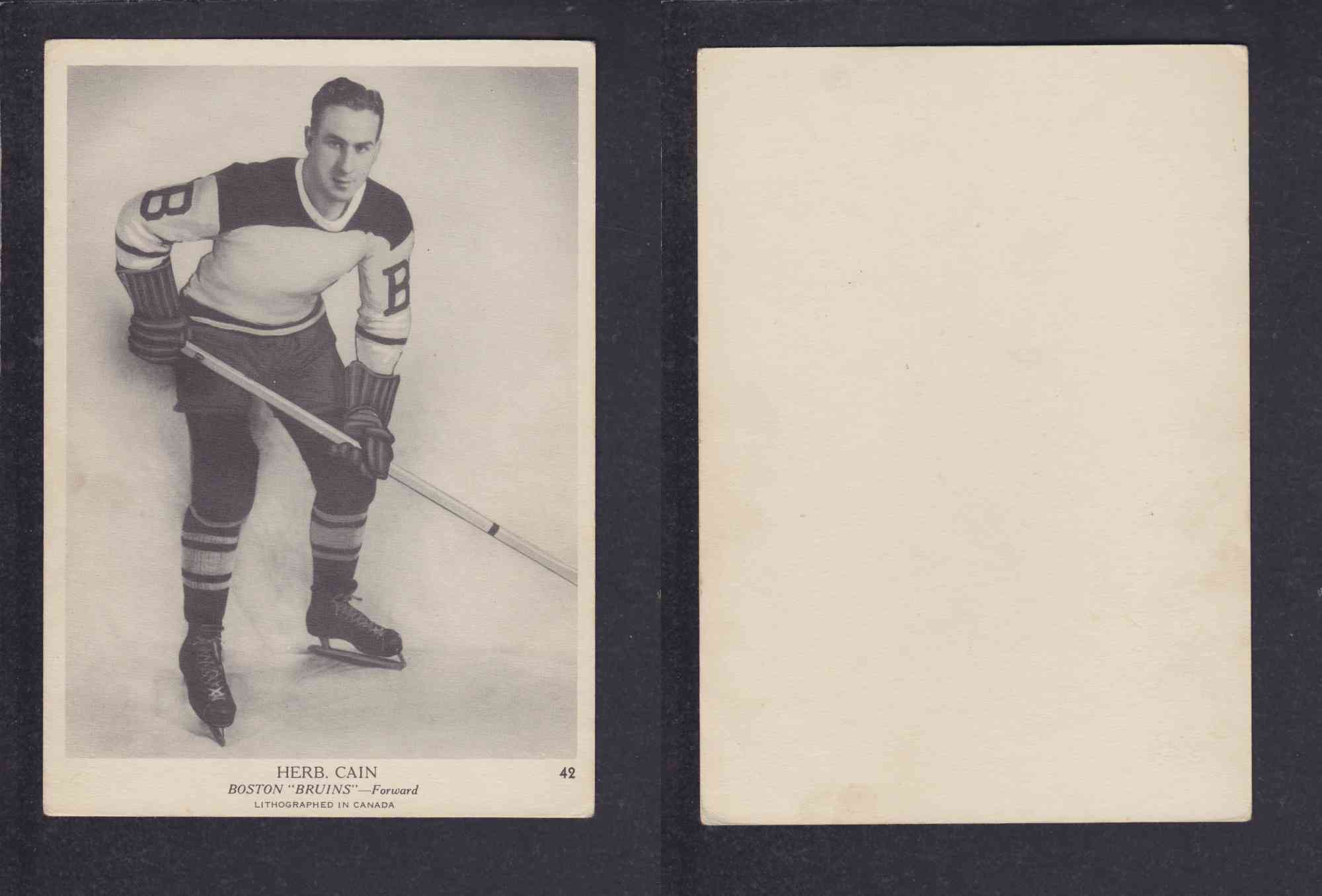 1939-40 O-PEE-CHEE HOCKEY CARD #42 H. CAIN photo 1939-40 O-PEE-CHEE HOCKEY CARD #42 H. CAIN photo