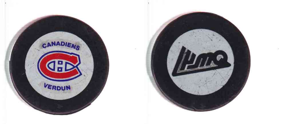 1980-84 V4 VICEROY VERDUN CANADIENS GAME PUCK photo