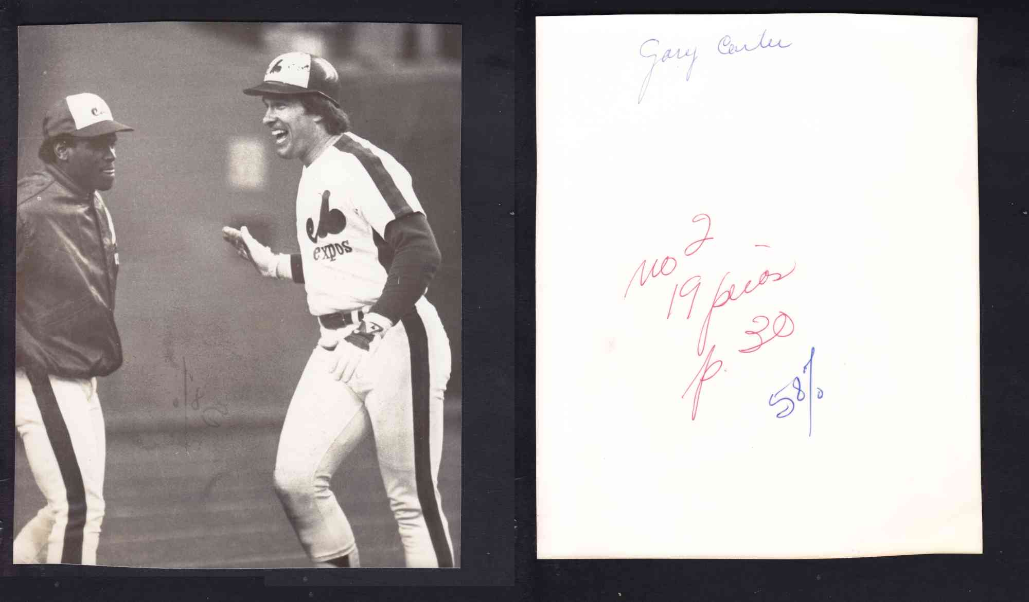 1970'S MONTREAL EXPOS PHOTO G. CARTER photo