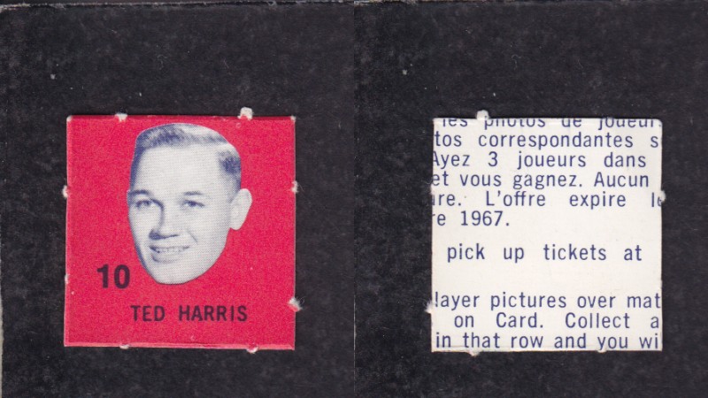 1967-68 IGA MONTREAL CANADIENS HOCKEY CARD T. HARRIS photo 1967-68 IGA MONTREAL CANADIENS HOCKEY CARD T. HARRIS photo