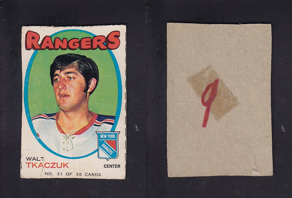 1971-72 BAZOOKA HOCKEY CARD #31 W. TKACZUK photo