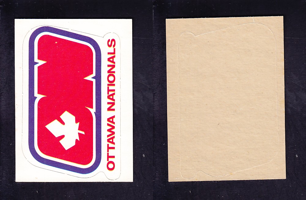 1972-73 O-P-C WHA TEAM EMBLEM OTTAWA NATIONALS photo 1972-73 O-P-C WHA TEAM EMBLEM OTTAWA NATIONALS photo