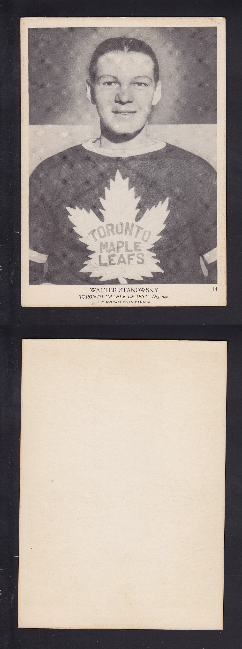 1939-40 O-PEE-CHEE HOCKEY CARD #11 W. STANOWSKY photo 1939-40 O-PEE-CHEE HOCKEY CARD #11 W. STANOWSKY photo