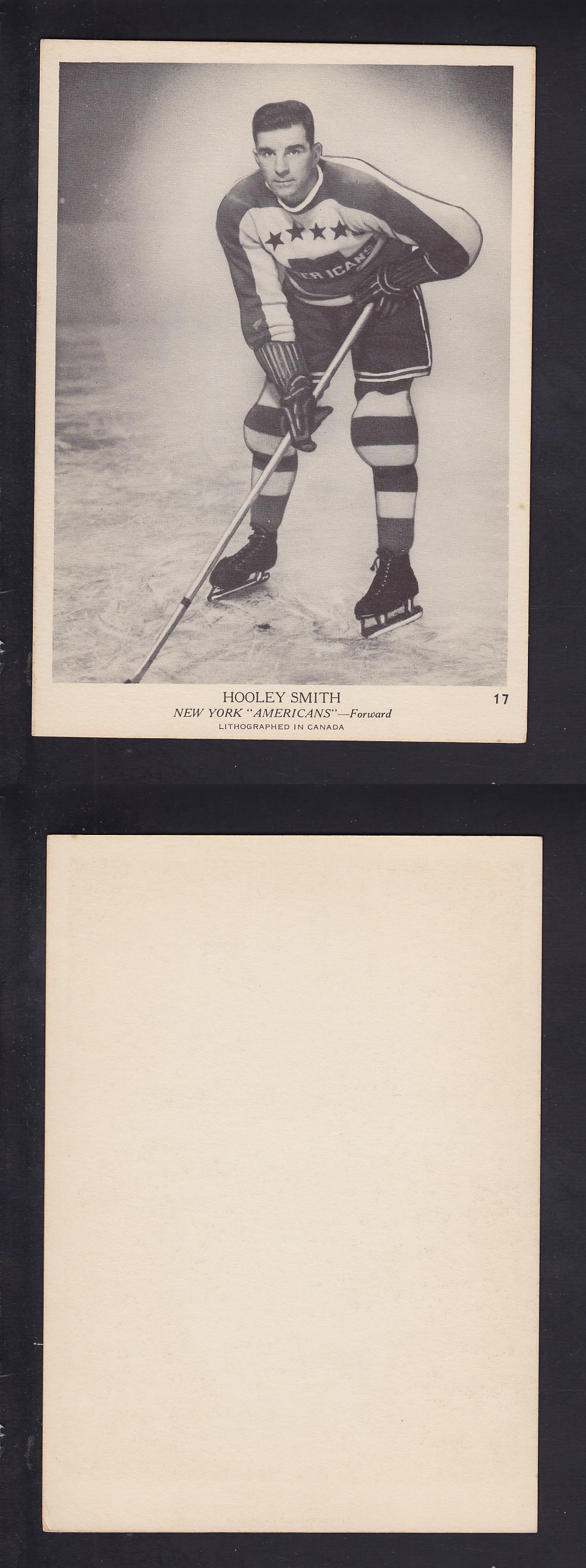 1939-40 O-PEE-CHEE HOCKEY CARD #17 H. SMITH photo