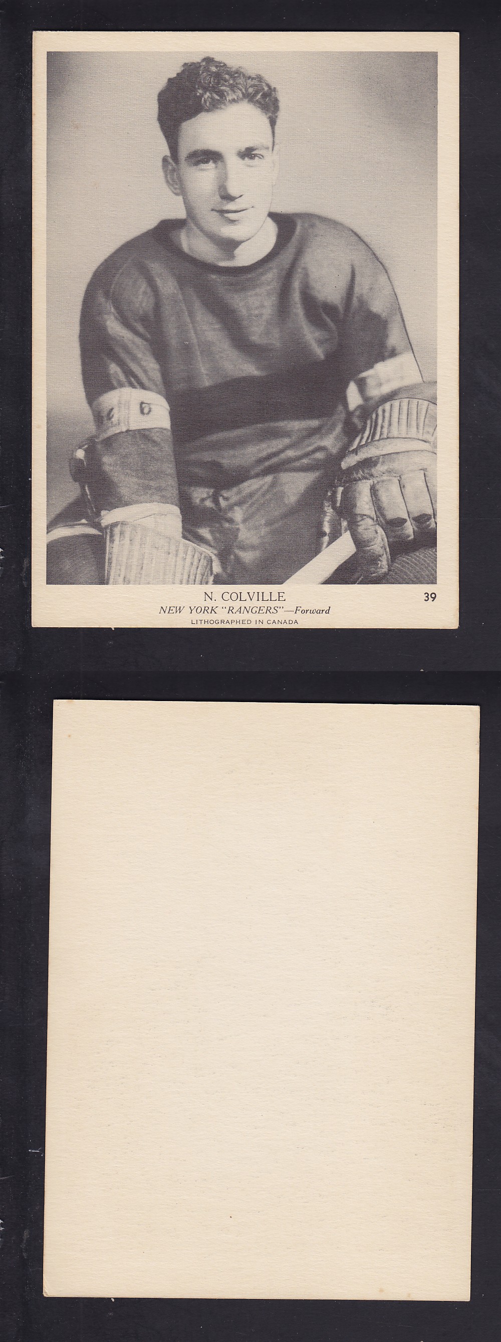 1939-40 O-PEE-CHEE HOCKEY CARD #39 N. COLVILLE photo 1939-40 O-PEE-CHEE HOCKEY CARD #39 N. COLVILLE photo