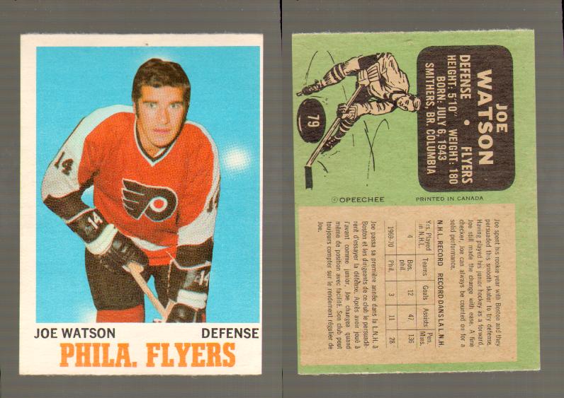 1970-71 O-PEE-CHEE CARD #79 J.WATSON photo