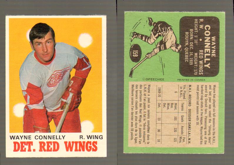 1970-71 O-PEE-CHEE CARD #159 W. CONNELLY photo